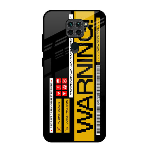 Aircraft Warning Glossy Case for Redmi Note 9