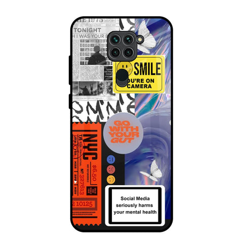 Smile for Camera Glossy Case for Redmi Note 9