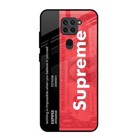 Supreme Ticket Glossy Case for Redmi Note 9