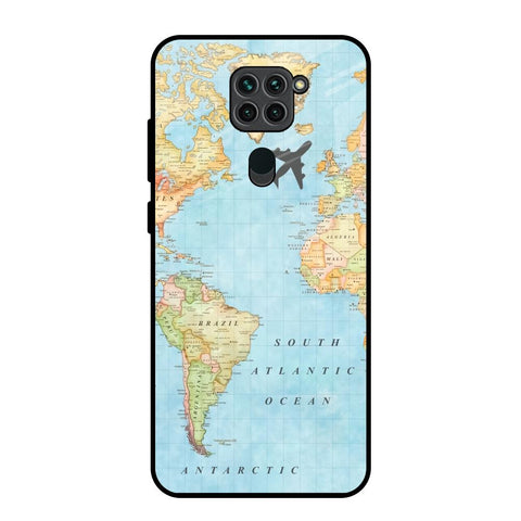 Travel Map Glossy Case for Redmi Note 9