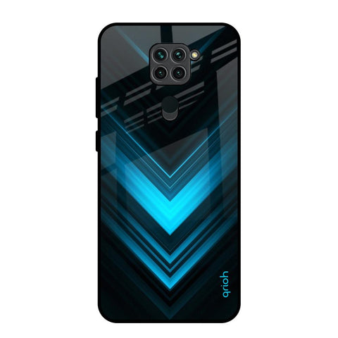 Vertical Blue Arrow Glossy Case For Redmi Note 9