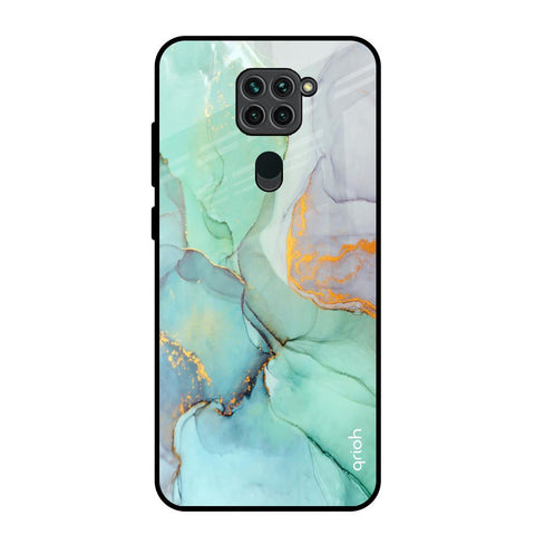 Green Marble Glossy Case for Redmi Note 9