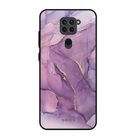 Purple Gold Marble Glossy Case for Redmi Note 9