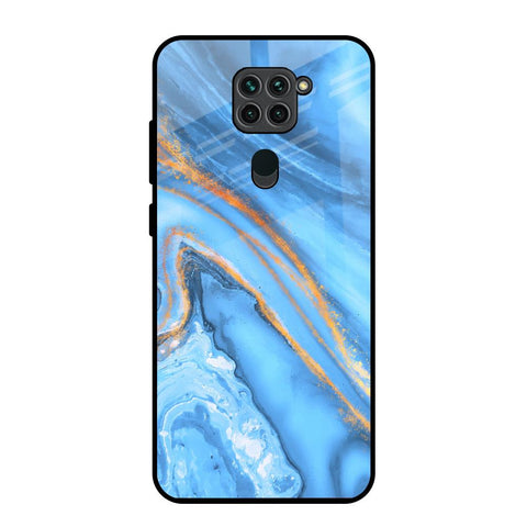 Vibrant Blue Marble Glossy Case for Redmi Note 9