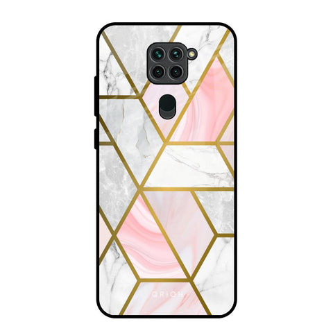 Geometrical Marble Glossy Case for Redmi Note 9