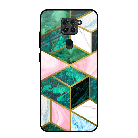 Seamless Green Marble Glossy Case for Redmi Note 9
