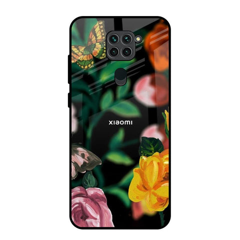 Flowers & Butterfly Glossy Case for Redmi Note 9