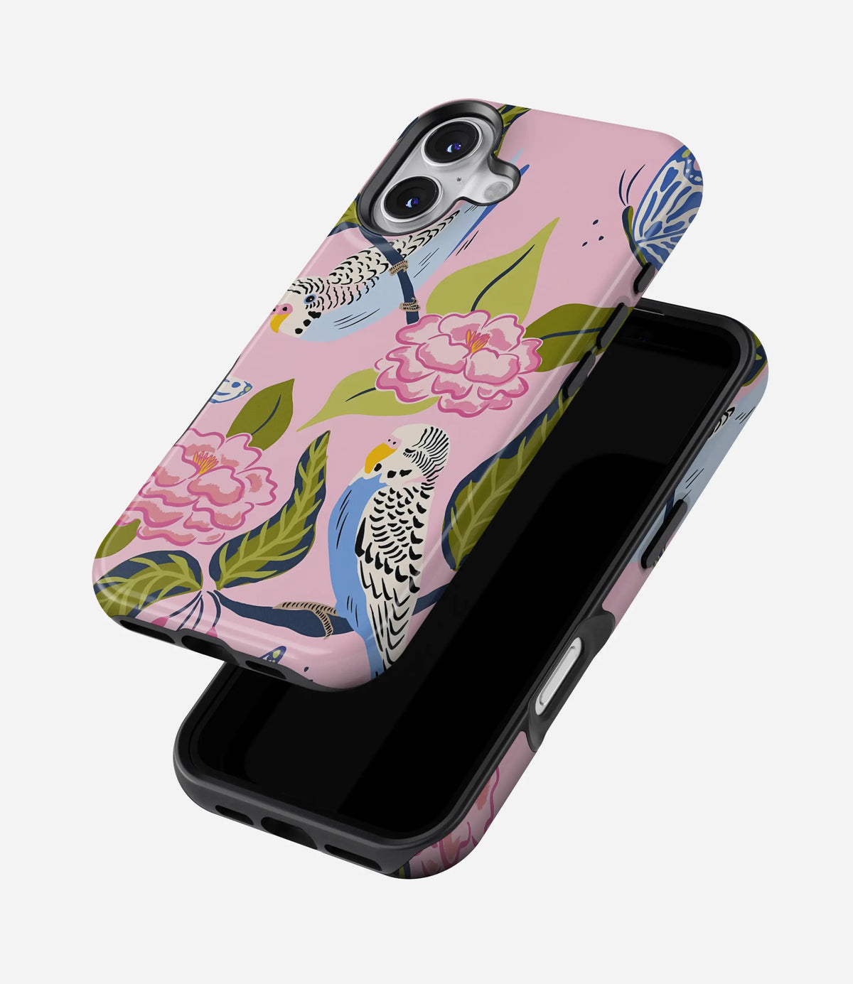Birds of Bloom Premium Tough Shining Phone Case (Double Layer) Available For All iPhone Models