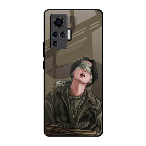 Blind Fold Glossy Case for Vivo X50 Pro