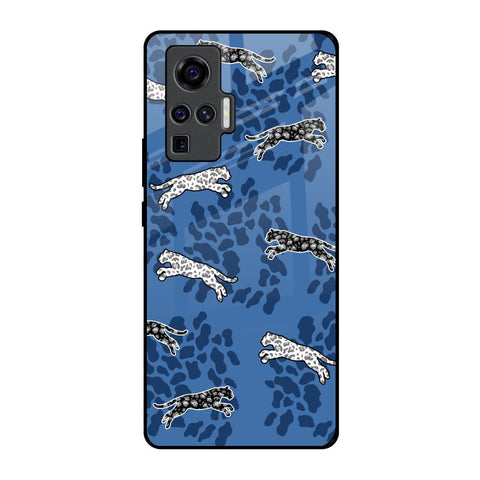 Blue Cheetah Glossy Case for Vivo X50 Pro