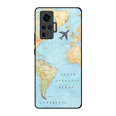 Travel Map Glossy Case for Vivo X50 Pro