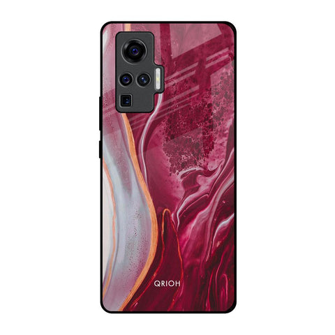 Crimson Ruby Glossy Case for Vivo X50 Pro