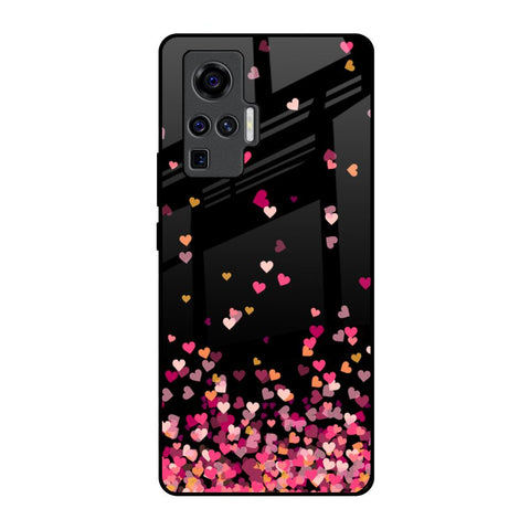 Heart Rain Fall Glossy Case For Vivo X50 Pro