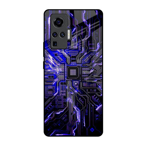 Techno Color Pattern Glossy Case For Vivo X50 Pro