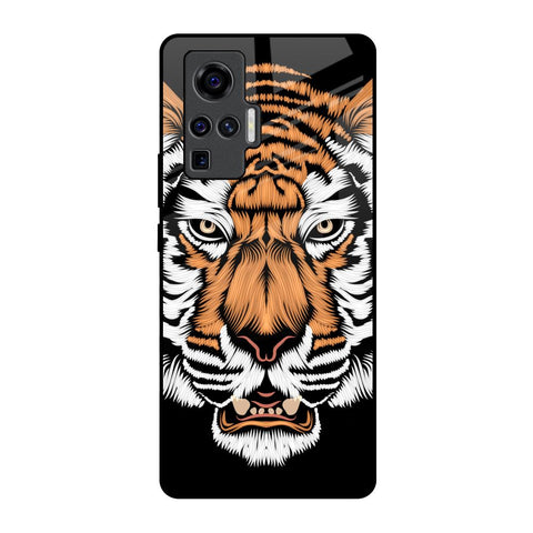 Angry Tiger Glossy Case For Vivo X50 Pro
