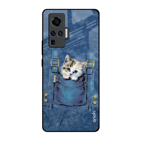 Kitty In Pocket Glossy Case For Vivo X50 Pro