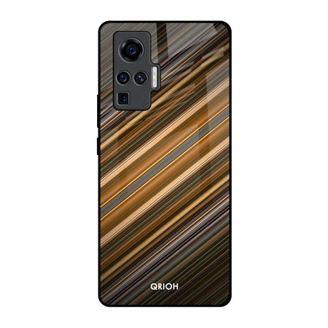 Diagonal Slash Pattern Glossy Case for Vivo X50 Pro