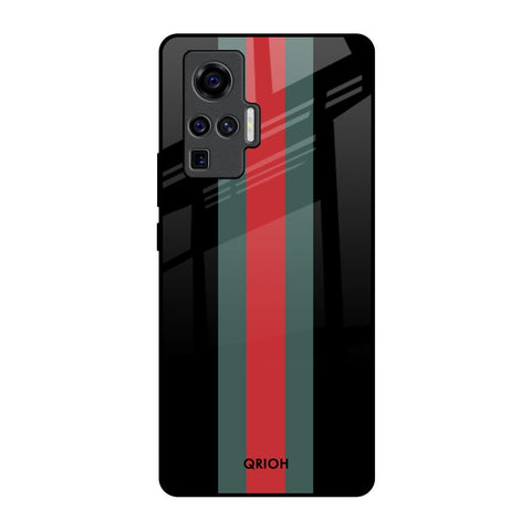 Vertical Stripes Glossy Case for Vivo X50 Pro
