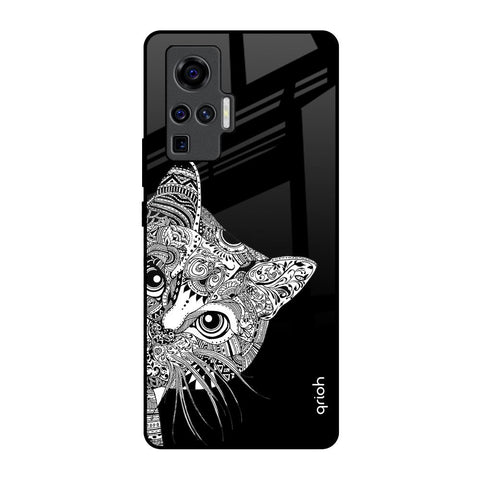 Kitten Mandala Glossy Case for Vivo X50 Pro
