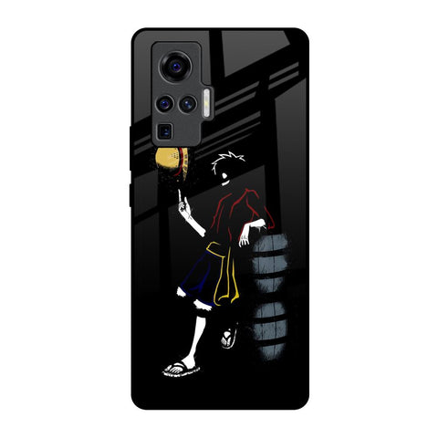 Luffy Line Art Glossy Case for Vivo X50 Pro