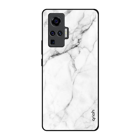 Modern White Marble Glossy Case for Vivo X50 Pro