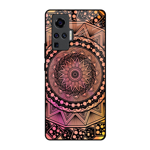 Floral Mandala Glossy Case for Vivo X50 Pro