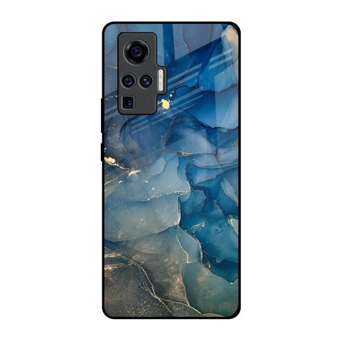 Blue Cool Marble Glossy Case for Vivo X50 Pro