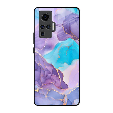 Alcohol ink Marble Glossy Case for Vivo X50 Pro