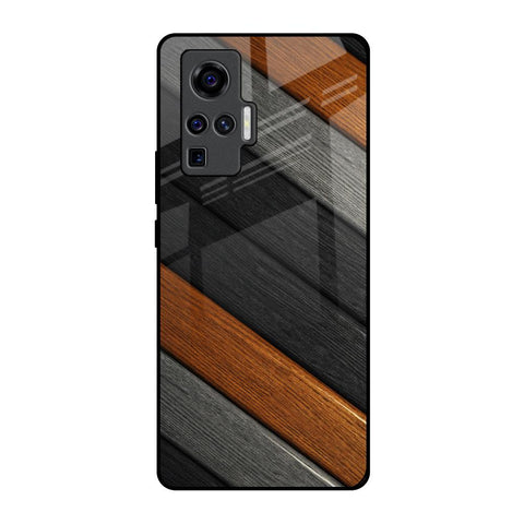 Tri Color Wood Glossy Case for Vivo X50 Pro