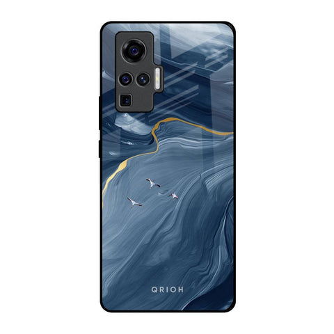 Deep Ocean Marble Glossy Case for Vivo X50 Pro