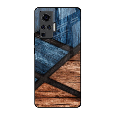 Wooden Tiles Glossy Case for Vivo X50 Pro