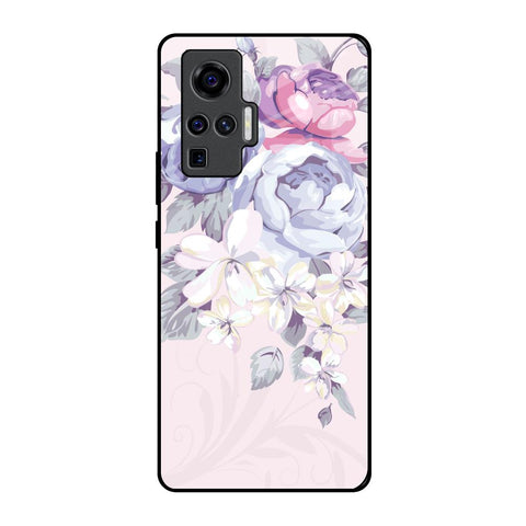 Elegant Floral Glossy Case for Vivo X50 Pro