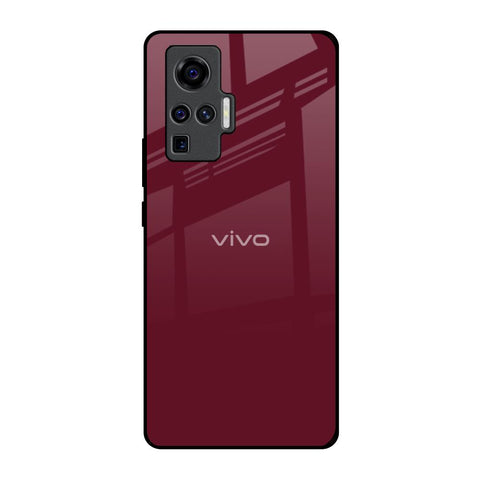 Classic Burgundy Glossy Case for Vivo X50 Pro