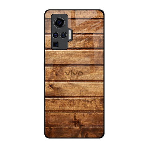 Wooden Planks Glossy Case for Vivo X50 Pro