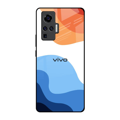Wavy Color Pattern Glossy Case for Vivo X50 Pro