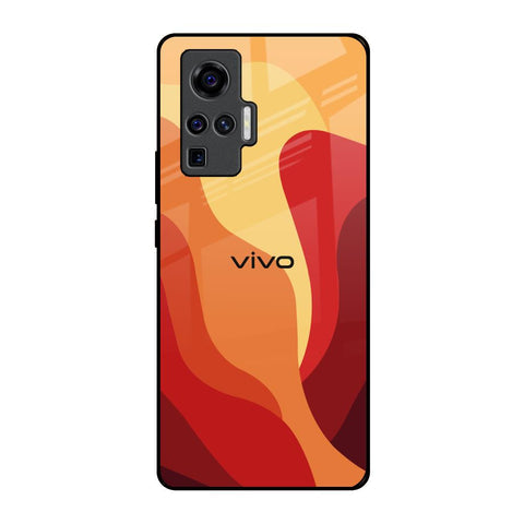 Magma Color Pattern Glossy Case for Vivo X50 Pro