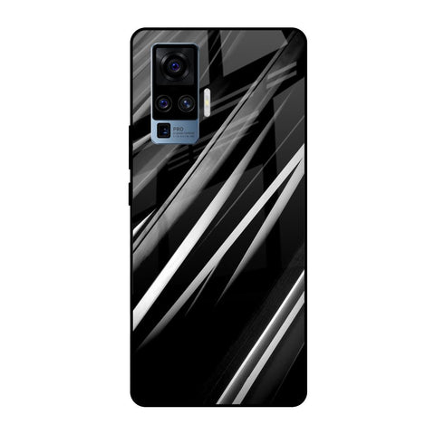 Black & Grey Gradient Glossy Case For Vivo X50 Pro