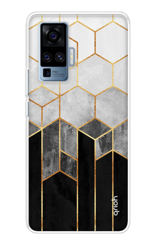 Hexagonal Pattern Soft Cover for Vivo X50 Pro