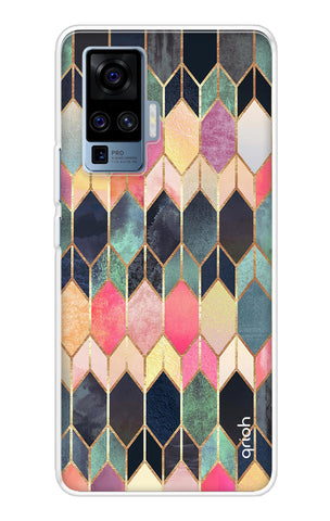 Shimmery Pattern Soft Cover for Vivo X50 Pro