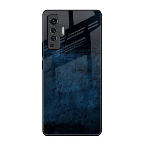 Dark Blue Grunge Glossy Case for Vivo X50