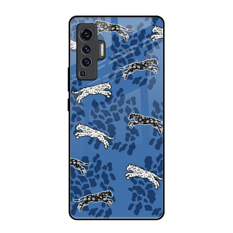 Blue Cheetah Glossy Case for Vivo X50