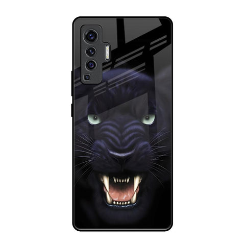Angry Black Leopard Glossy Case for Vivo X50