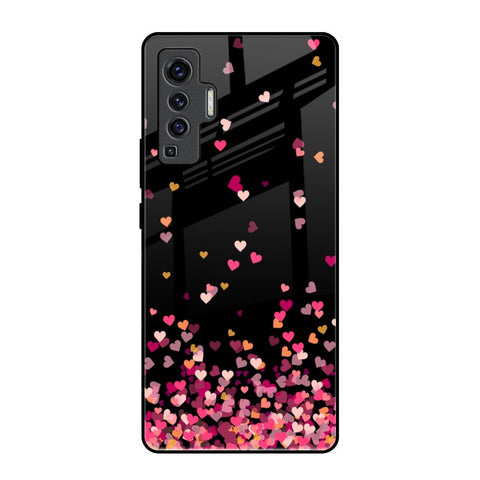 Heart Rain Fall Glossy Case For Vivo X50