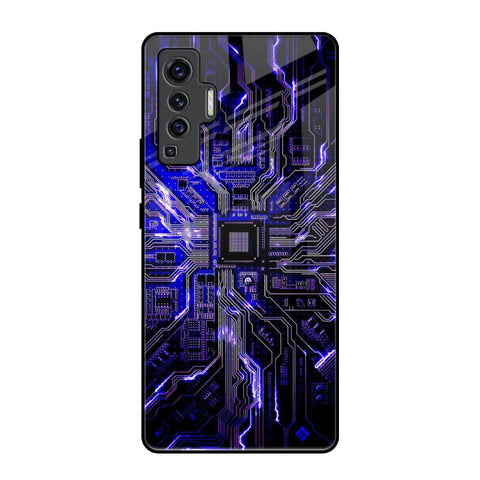 Techno Color Pattern Glossy Case For Vivo X50