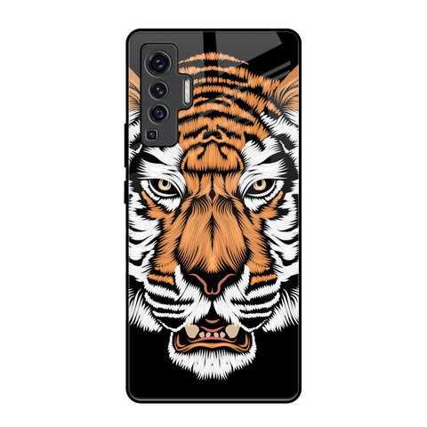Angry Tiger Glossy Case For Vivo X50