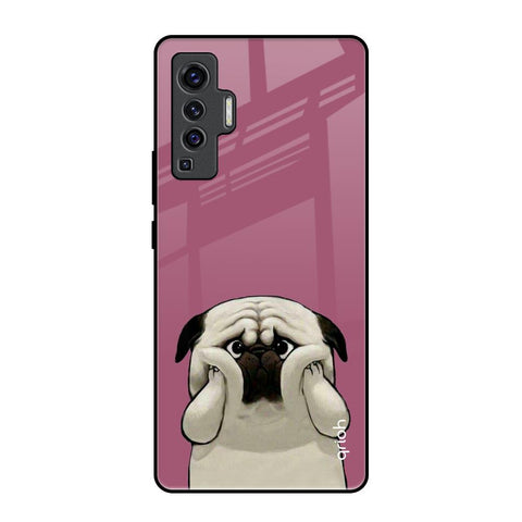 Funny Pug Face Glossy Case For Vivo X50