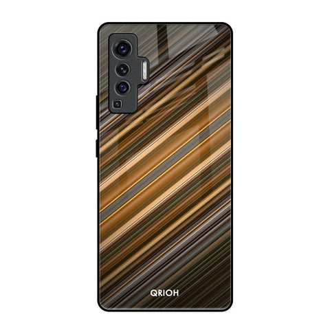 Diagonal Slash Pattern Glossy Case for Vivo X50