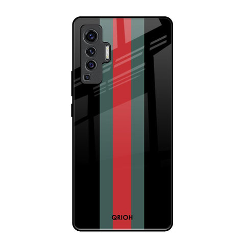Vertical Stripes Glossy Case for Vivo X50
