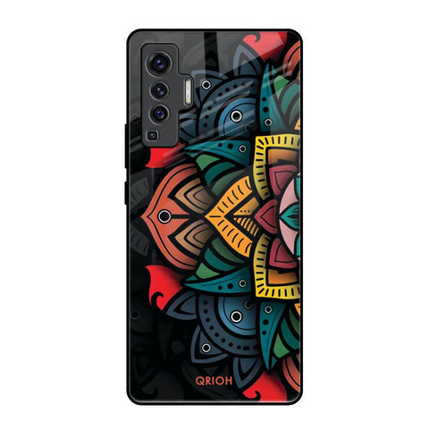 Retro Gorgeous Flower Glossy Case for Vivo X50
