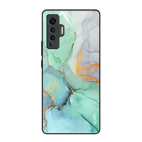 Green Marble Glossy Case for Vivo X50